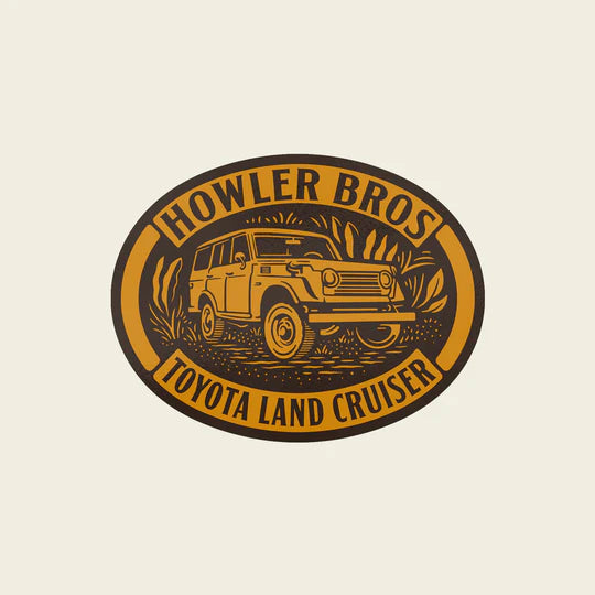 HB X Land Cruiser Sticker - Old Gold